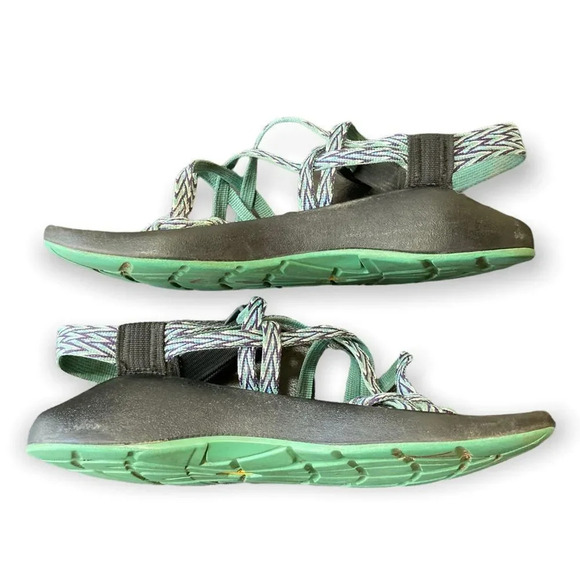 CHACO Z Eddy X2 Sandals Blue Purple Size 8W Hiking - Picture 5 of 9